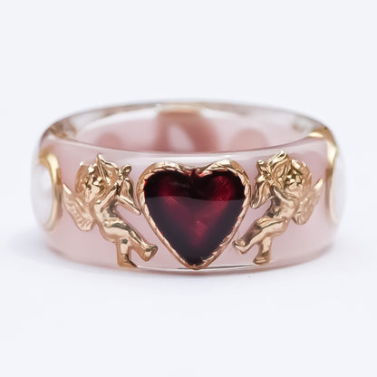 ANGEL RING / HEART / BLACK / RED #12 #13 #17