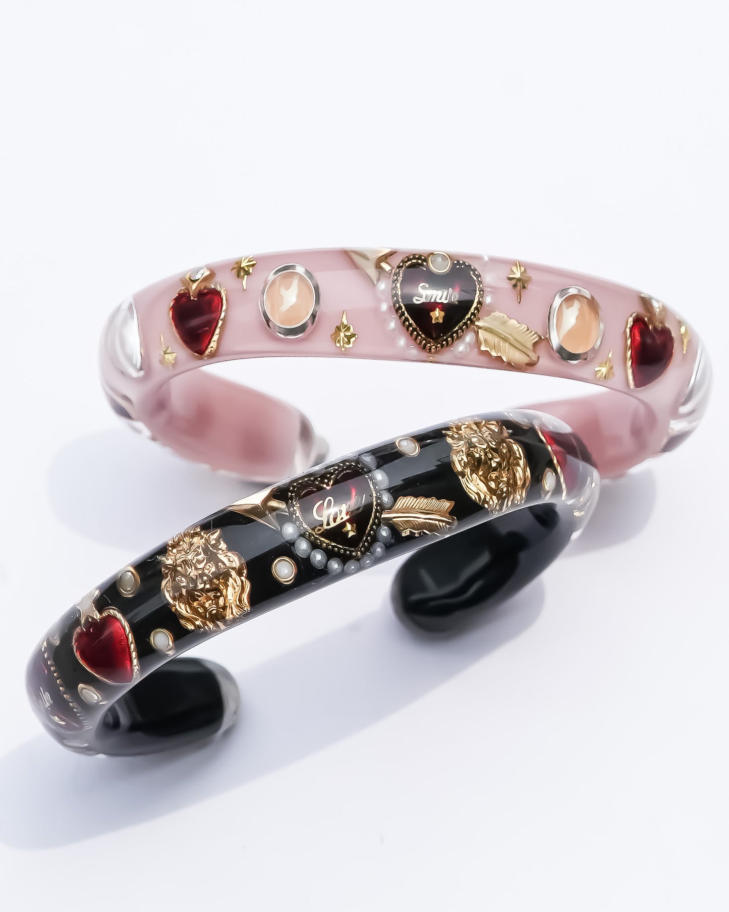 LOVE BRACELET / ARROW HEART / PEARL / BLACK