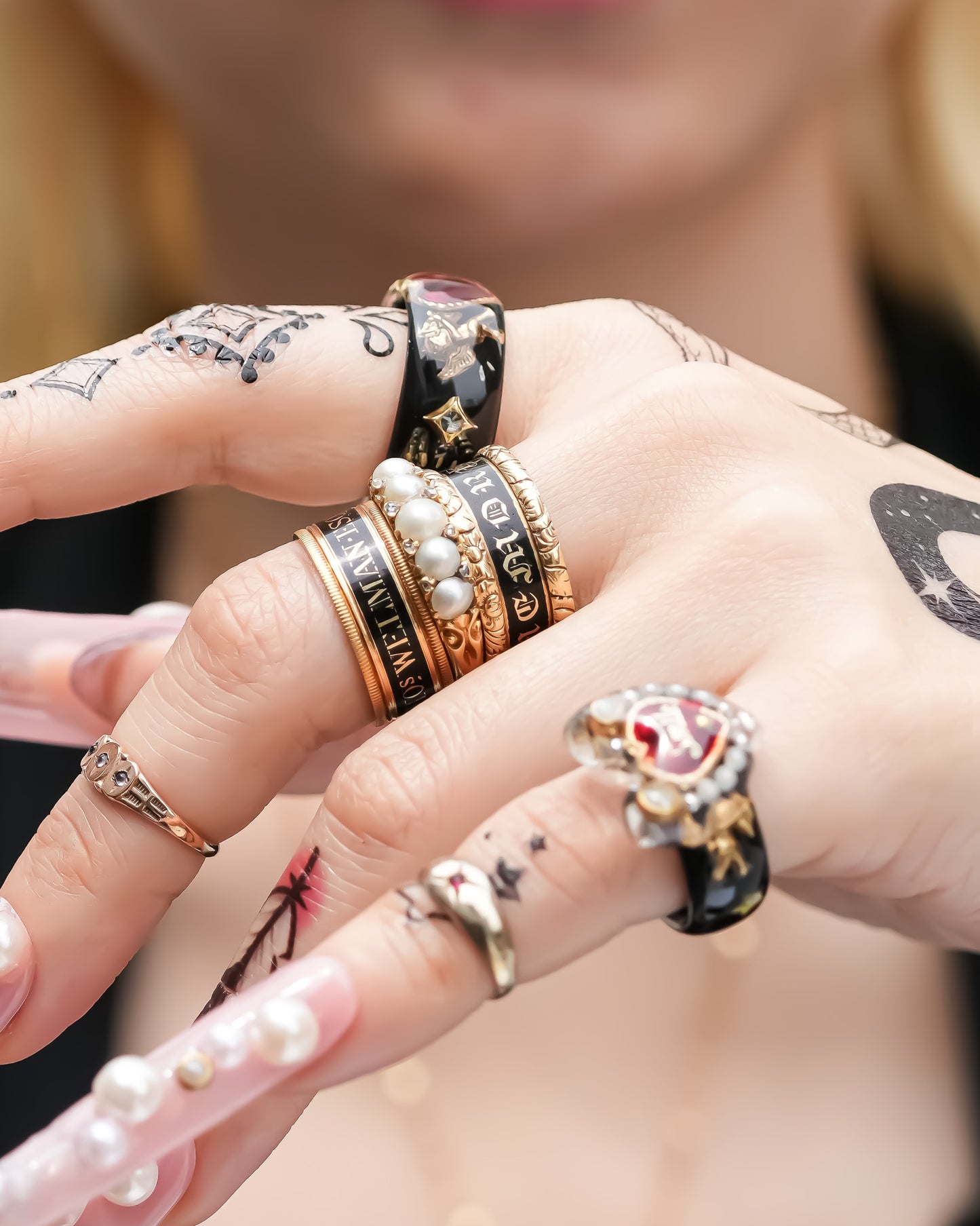 ANGEL RING / HEART / BLACK / RED #13 #14 #17
