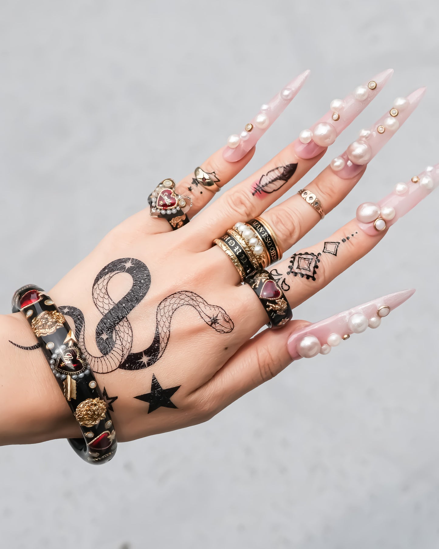 ANGEL RING / HEART / BLACK / RED #13 #14 #17