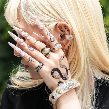 LOVE BRACELET / EYE / HEART / HORSESHOE / SMOKY BEIGE