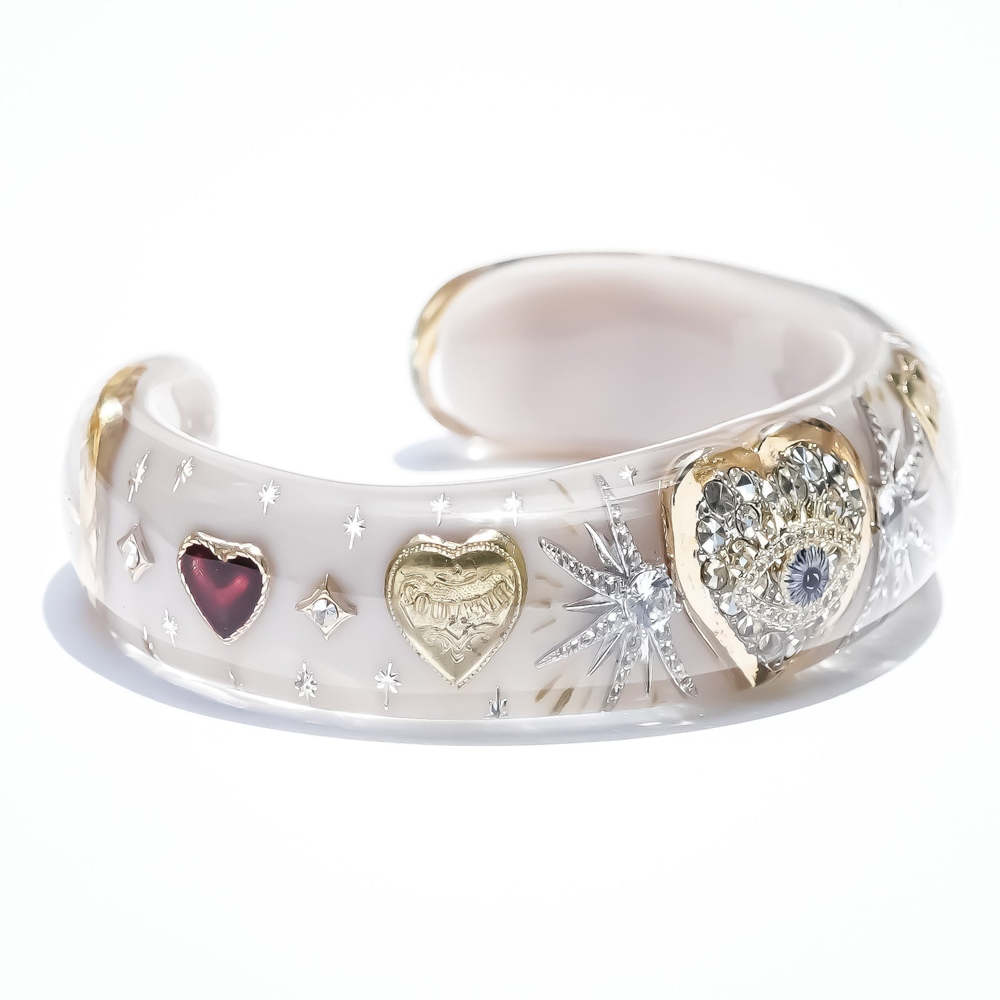 LOVE BRACELET / EYE / HEART / HORSESHOE / SMOKY BEIGE