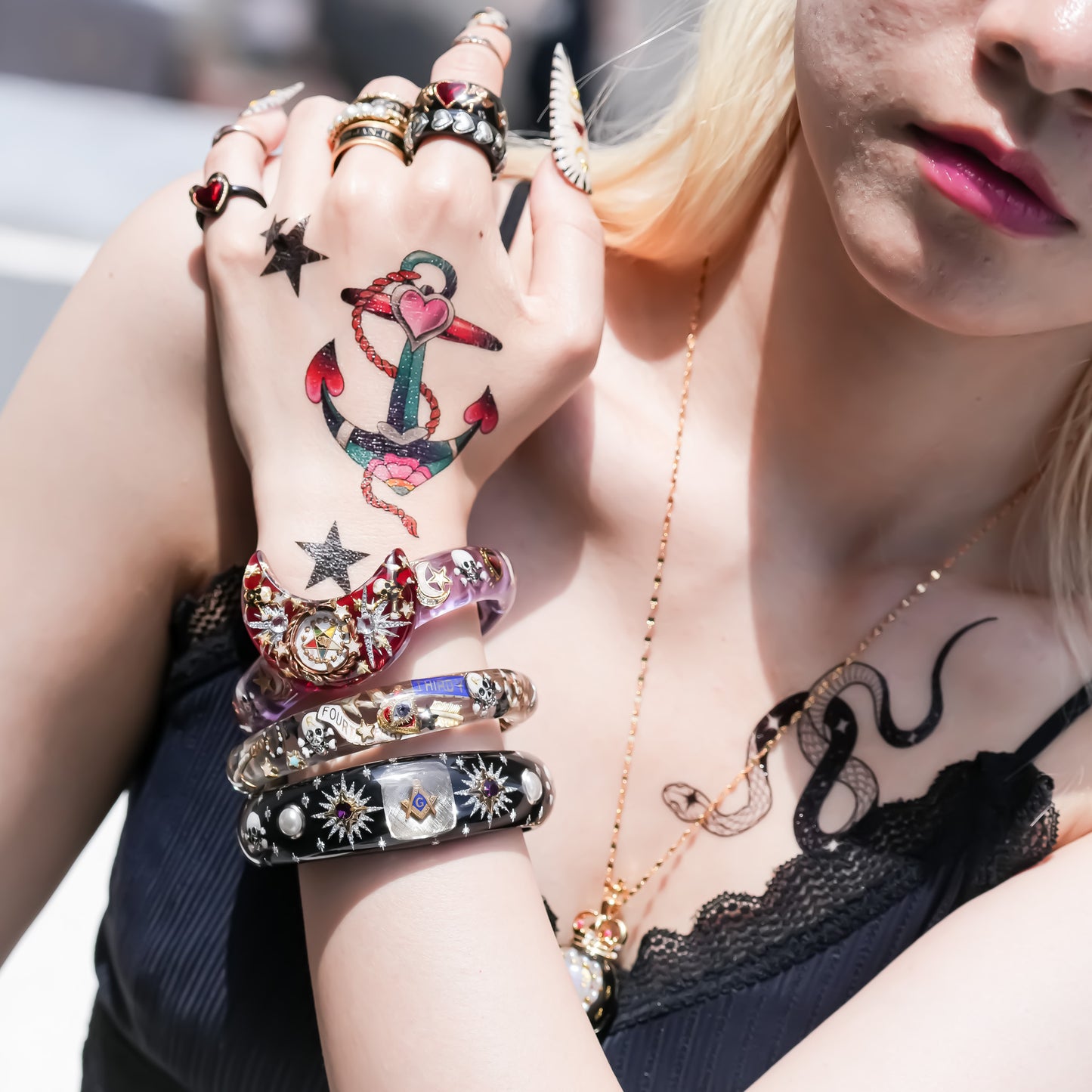 MEMENTO MORI BRACELET / EYE / KYE / CLEAR
