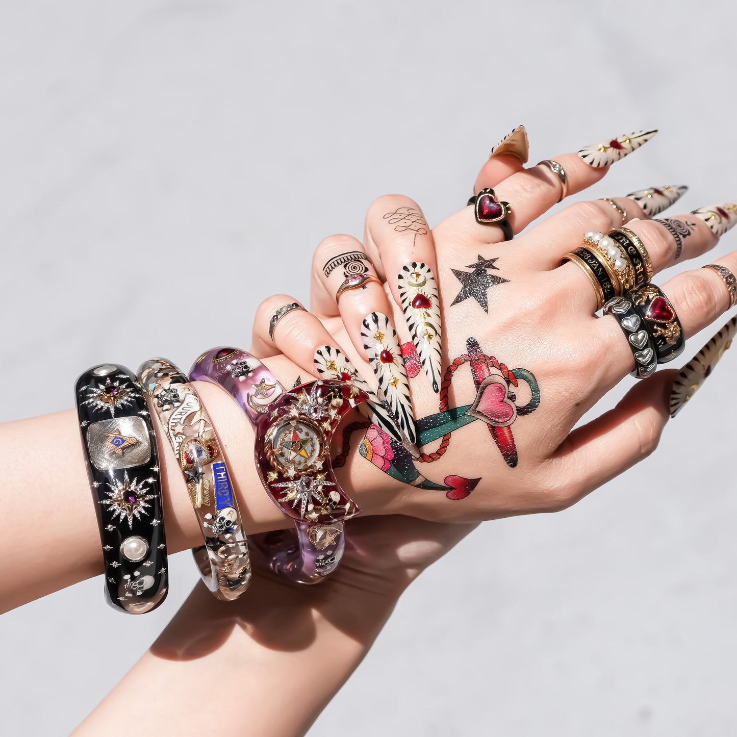 MASONIC BRACELET / MEMENTO MORI / BLACK