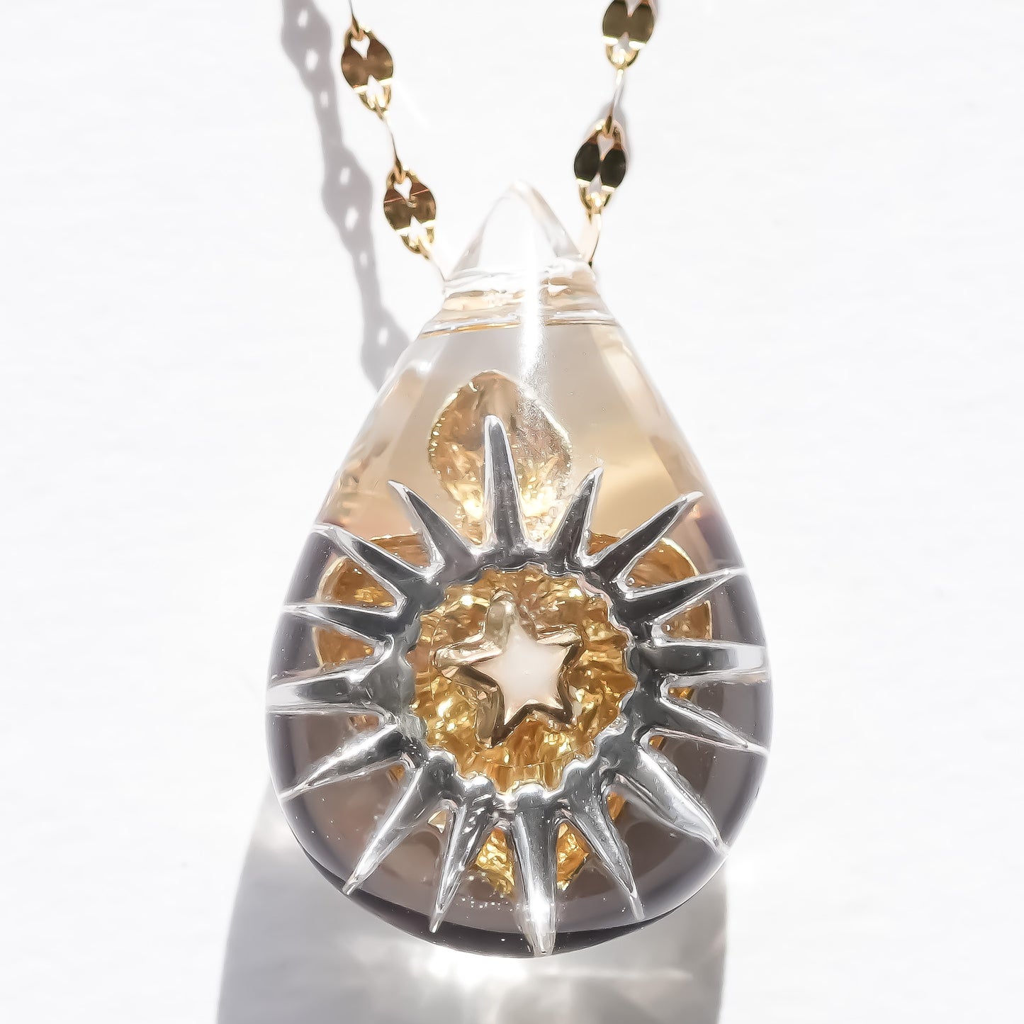 LOVE NECKLACE / DROP / CRYSTAL / CLEAR