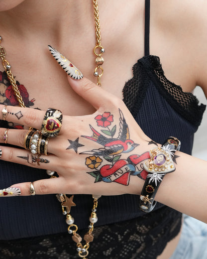 LOVE RING / HEART ARROW / BLACK2 / #14