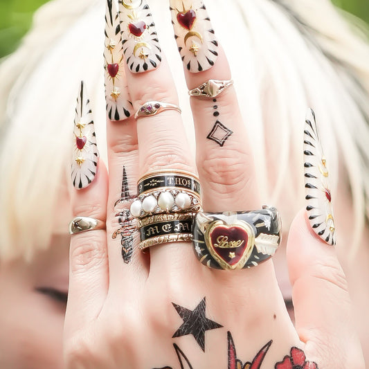 LOVE RING / HEART ARROW / BLACK2 / #14