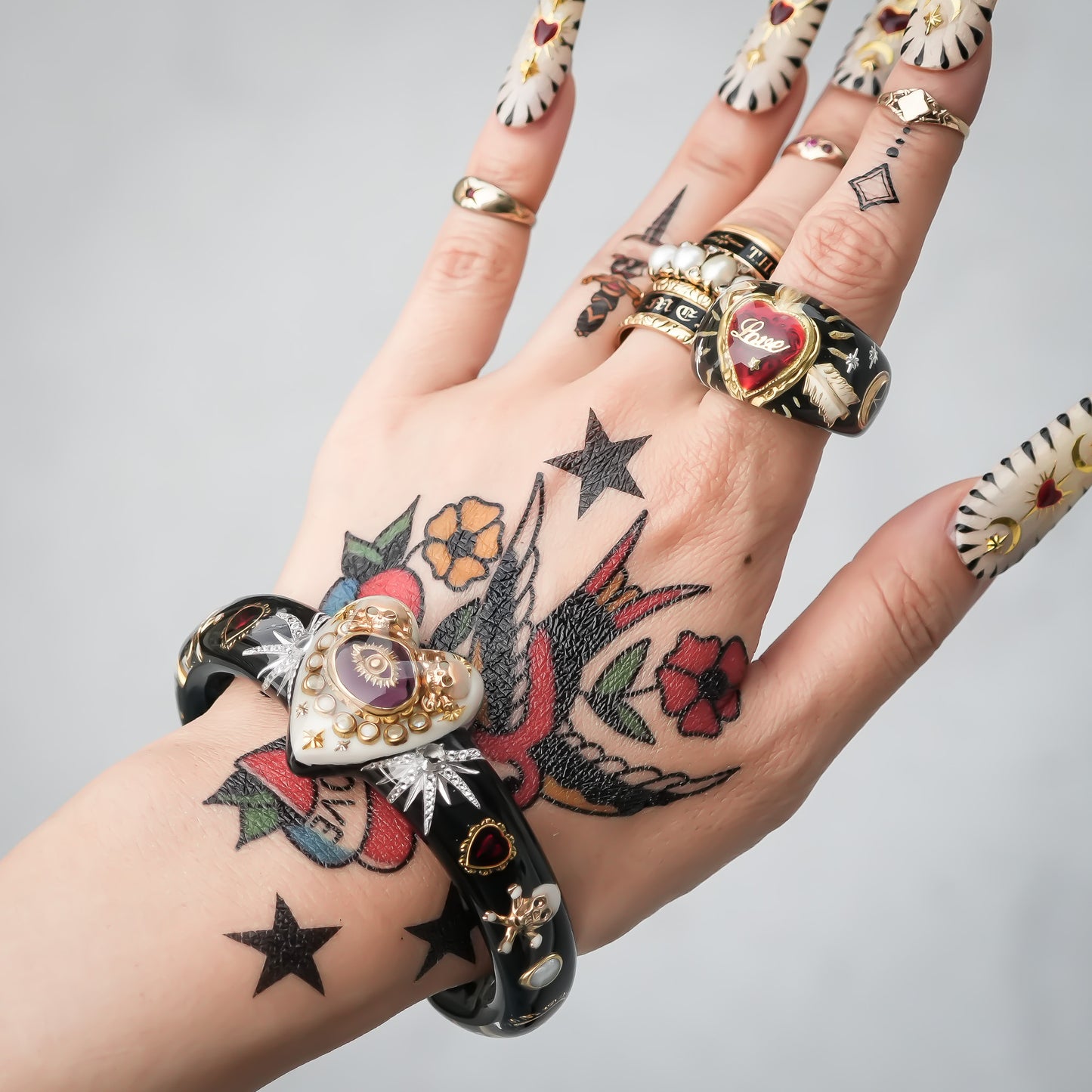 LOVE RING / HEART ARROW / BLACK2 / #14