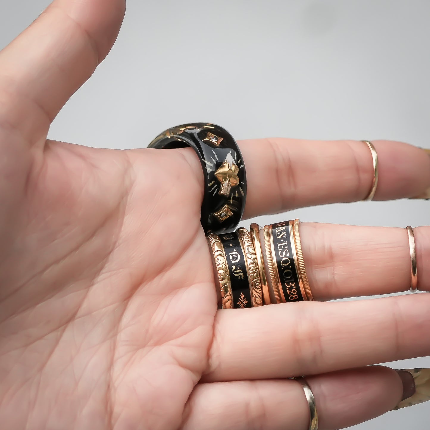 LOVE RING / HEART ARROW / BLACK2 / #14