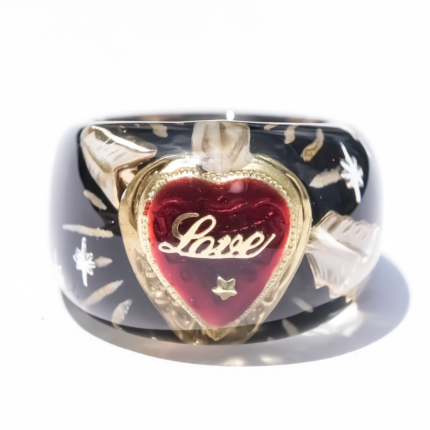 LOVE RING / HEART ARROW / BLACK2 / #14