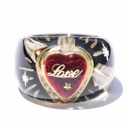 LOVE RING / HEART ARROW / BLACK2 / #14