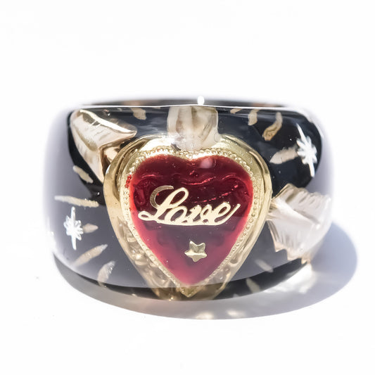 LOVE RING / HEART ARROW / BLACK2 / #14