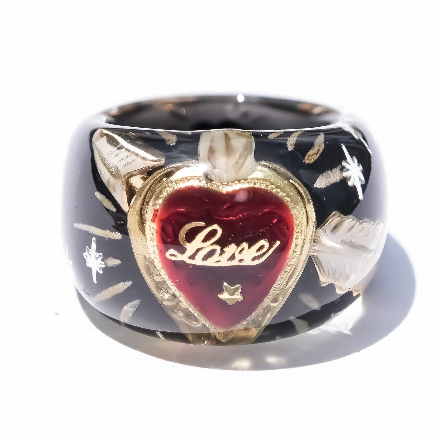 LOVE RING / HEART ARROW / BLACK2 / #14