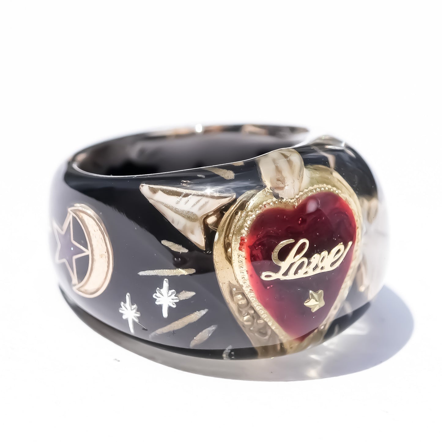 LOVE RING / HEART ARROW / BLACK2 / #14