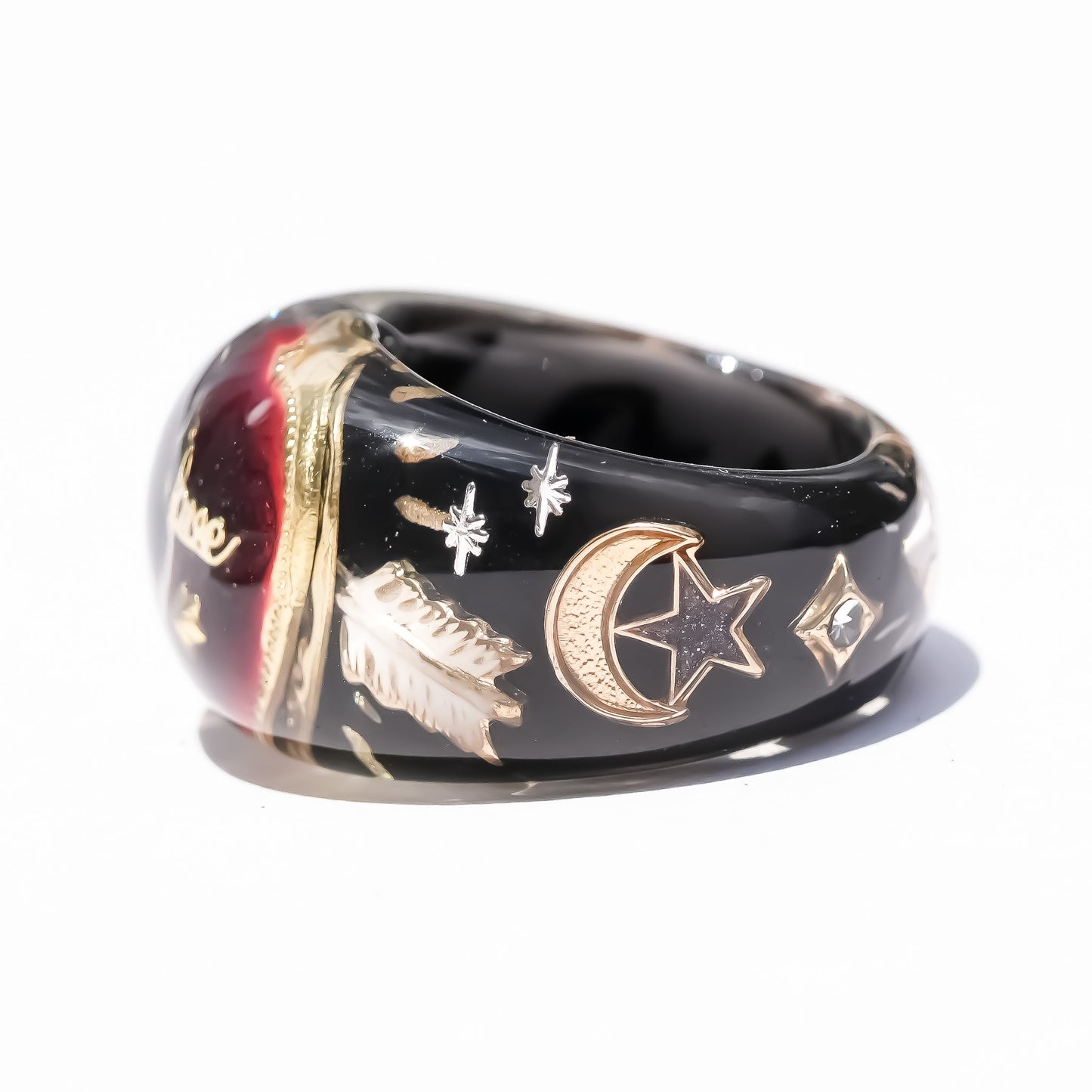 LOVE RING / HEART ARROW / BLACK2 / #14