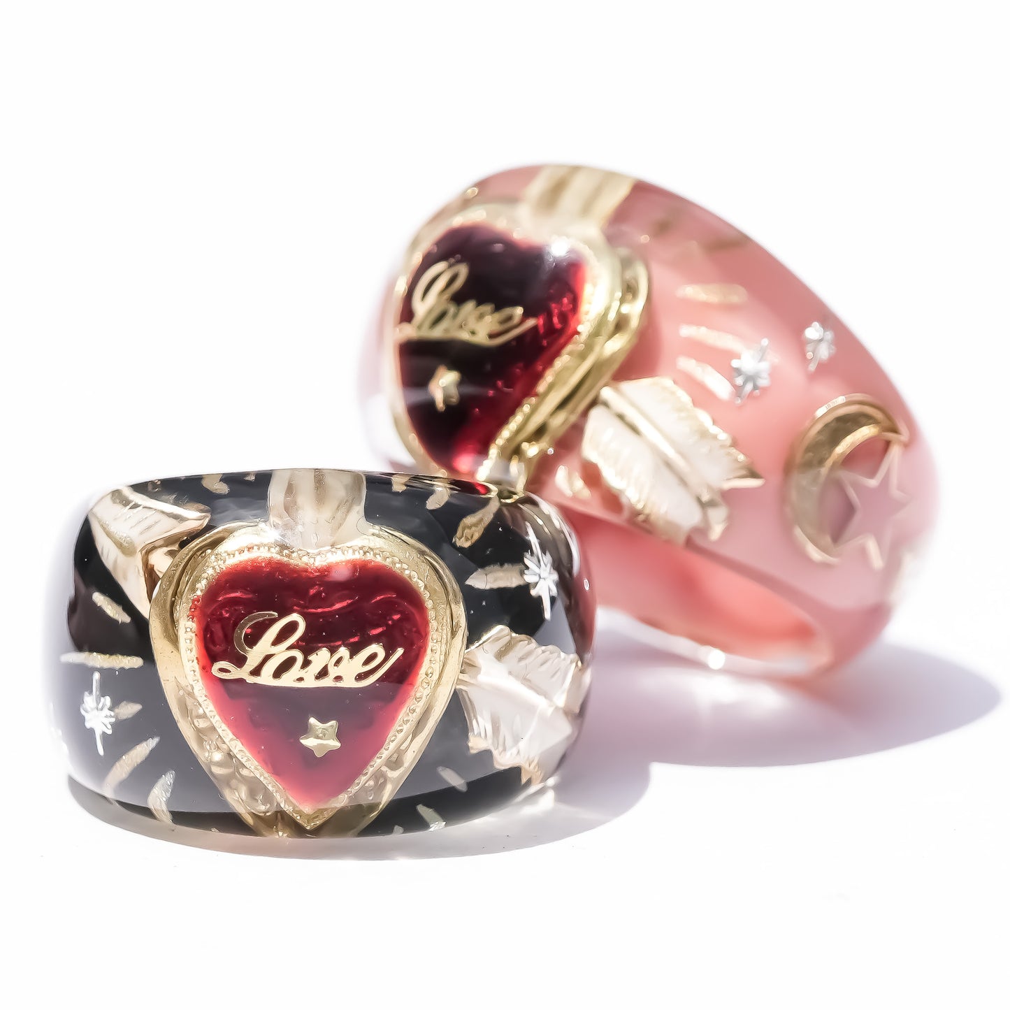 LOVE RING / HEART ARROW / BLACK2 / #14