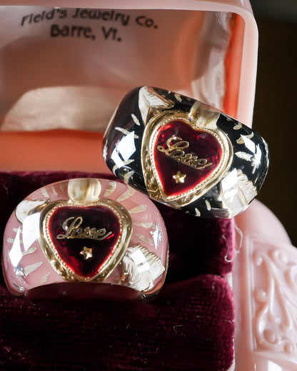 LOVE RING / HEART ARROW / BLACK2 / #14