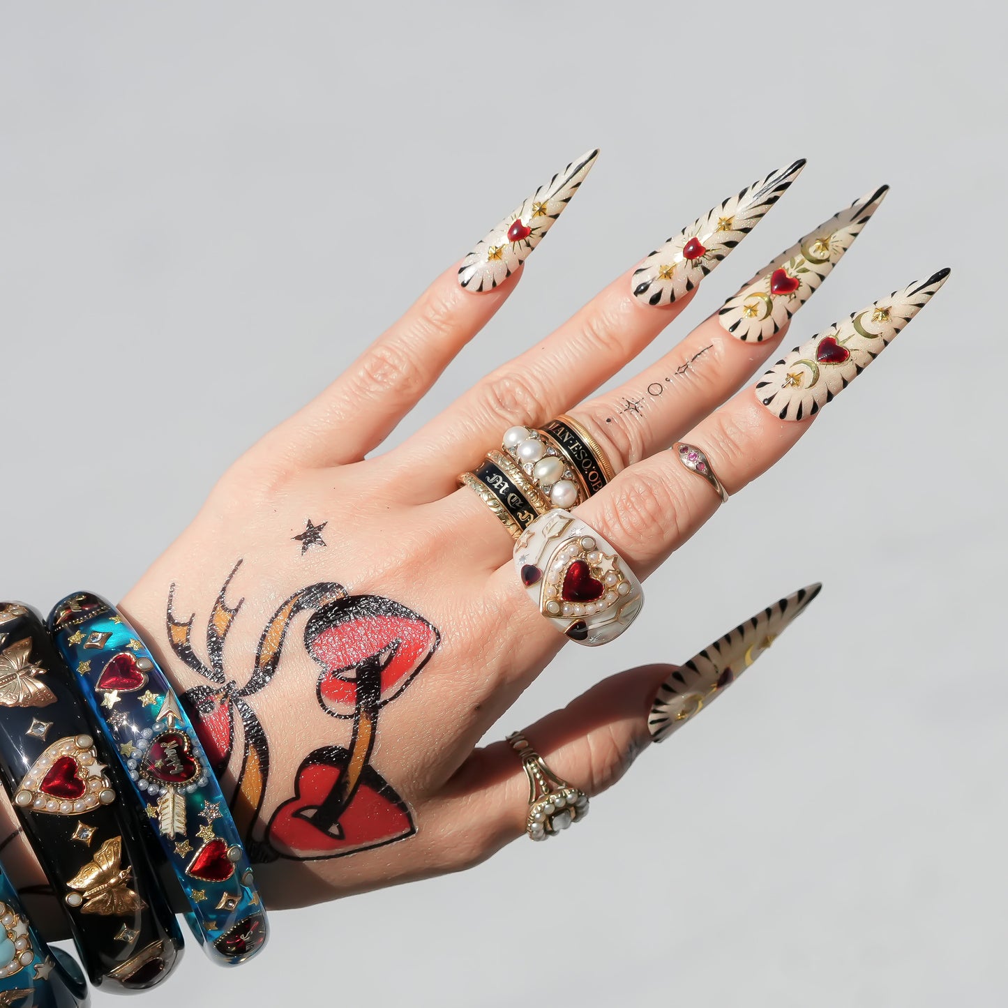 LOVE RING / HEART / ARROW / ANGEL / WHITE / #13