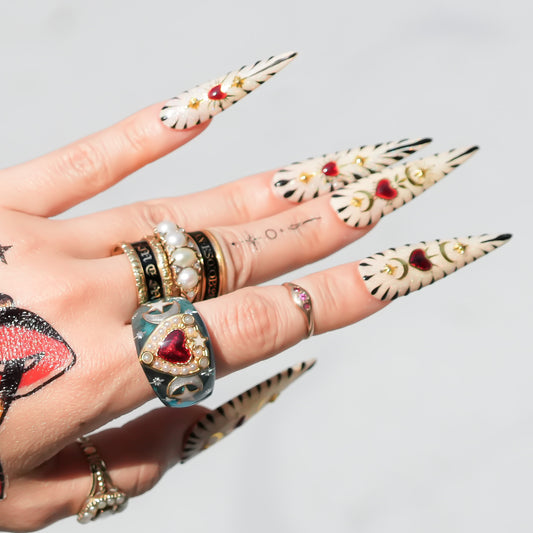 LOVE RING / HEART / ARROW / SWALLOW / BLUE / #13