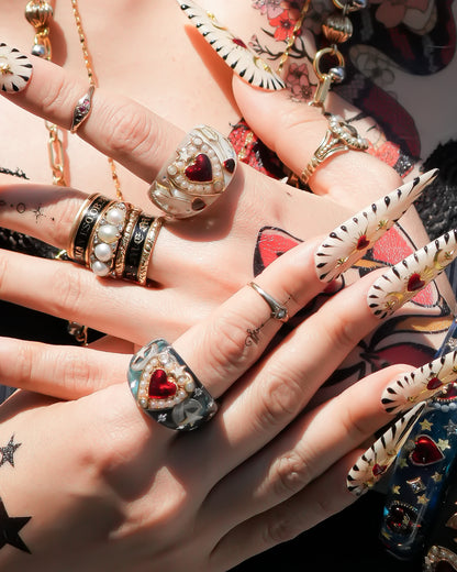 LOVE RING / HEART / ARROW / ANGEL / WHITE / #13