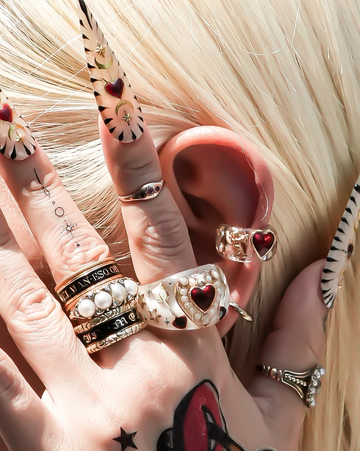LOVE RING / HEART / ARROW / ANGEL / WHITE / #13