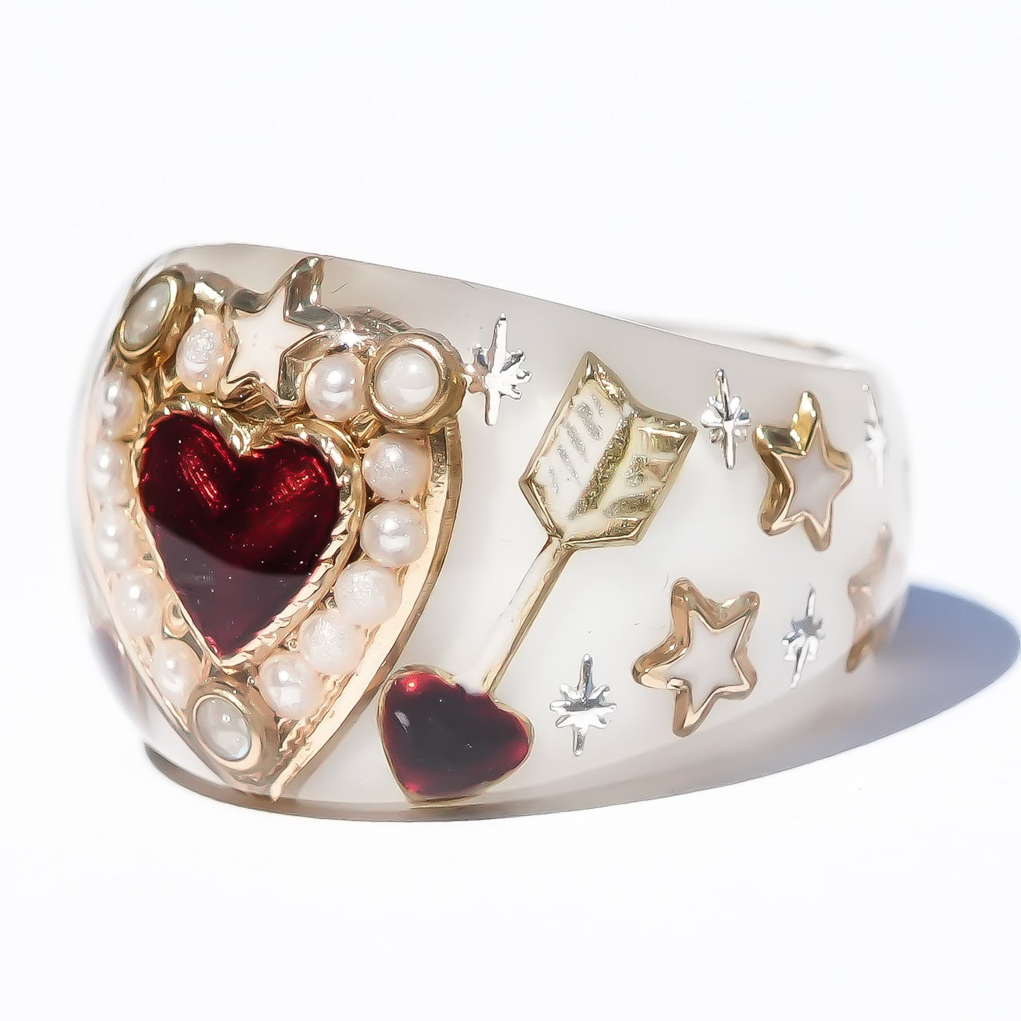 LOVE RING / HEART / ARROW / ANGEL / WHITE / #13