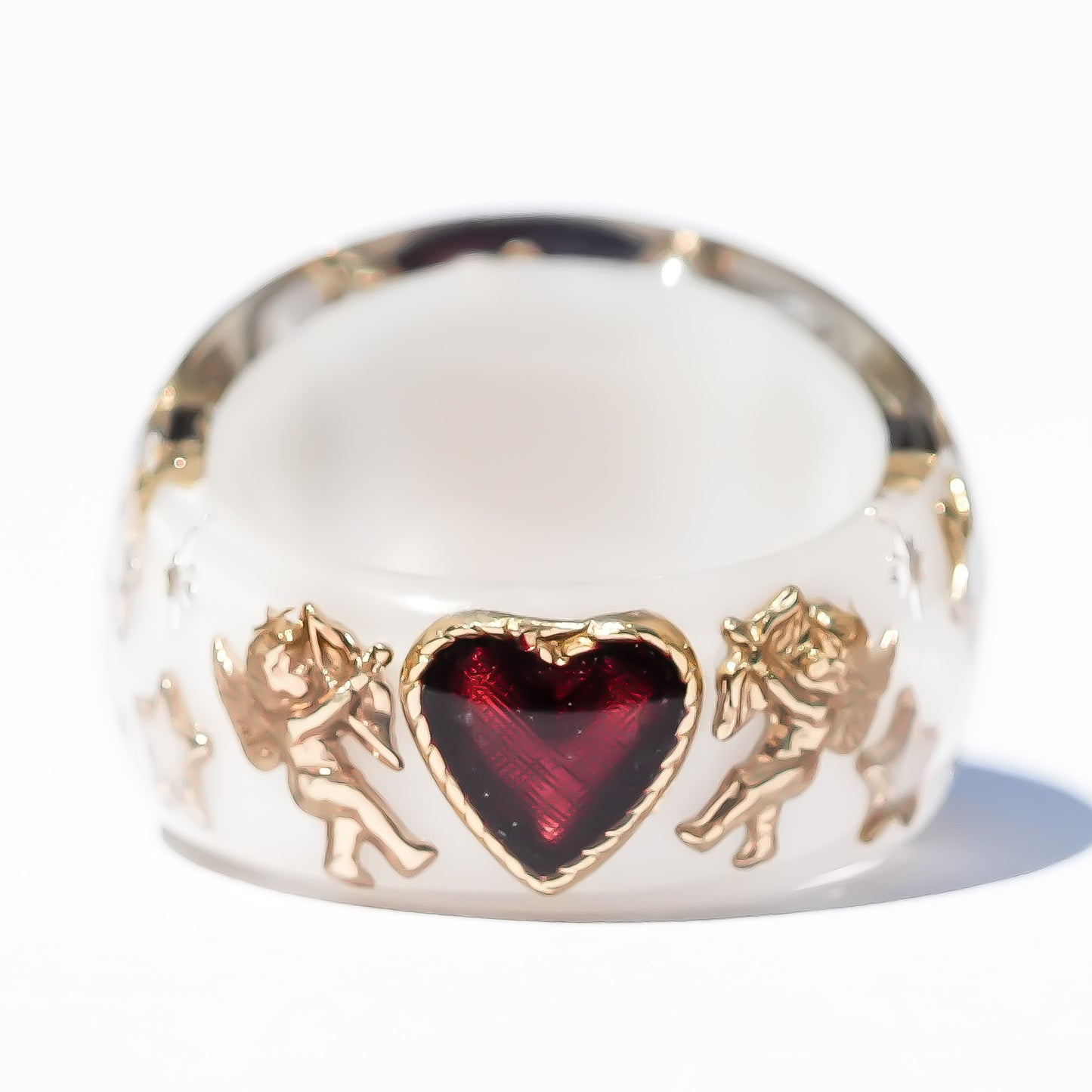 LOVE RING / HEART / ARROW / ANGEL / WHITE / #13
