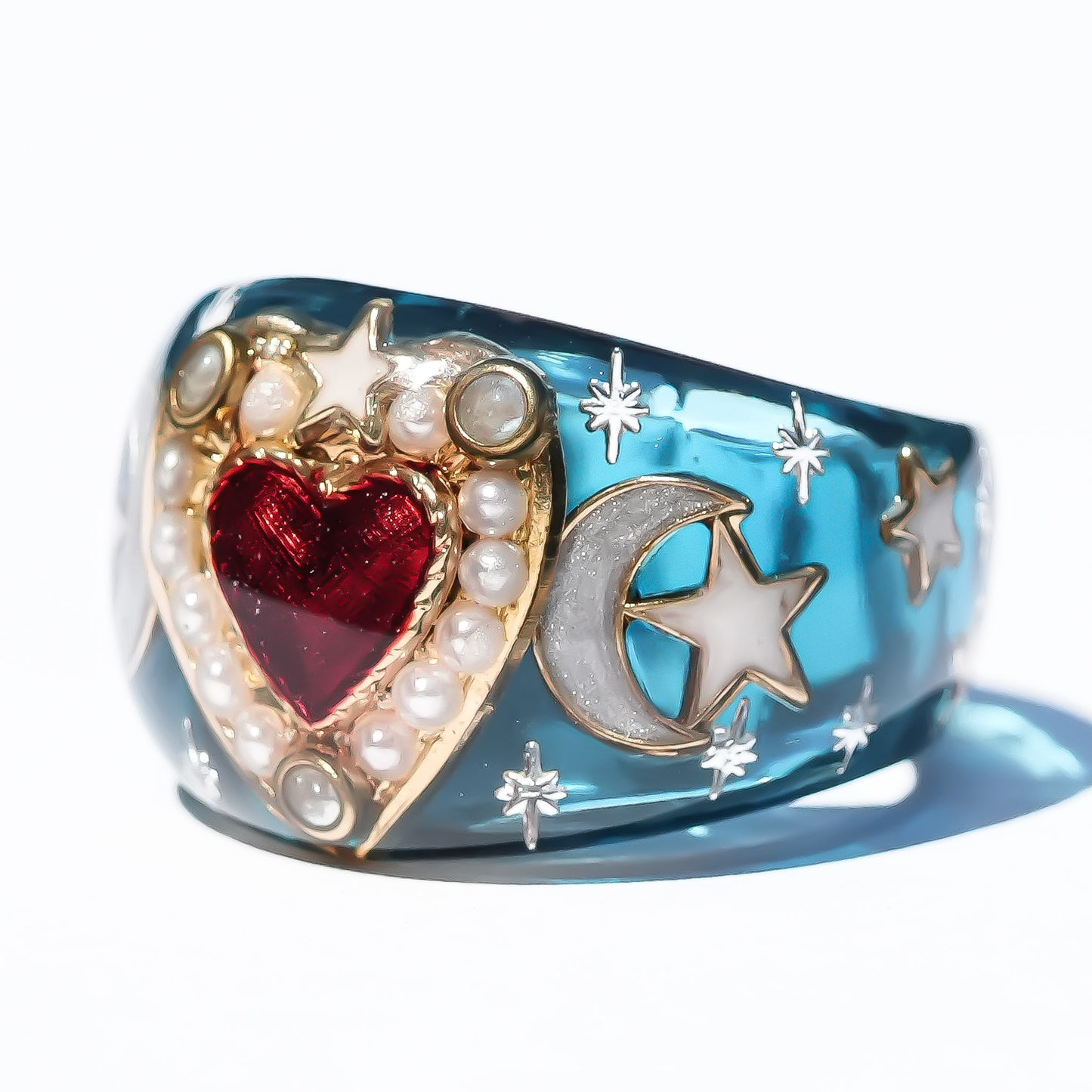 LOVE RING / HEART / ARROW / SWALLOW / BLUE / #13