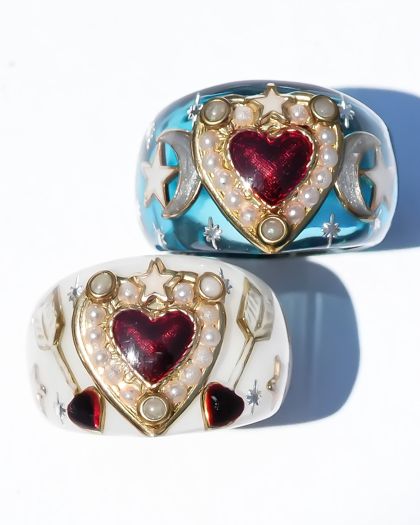 LOVE RING / HEART / ARROW / SWALLOW / BLUE / #13