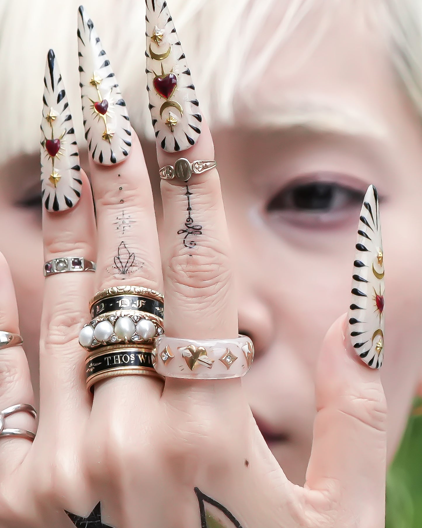 LOVE RING / HEART / SMOKY PINK / #12 #13