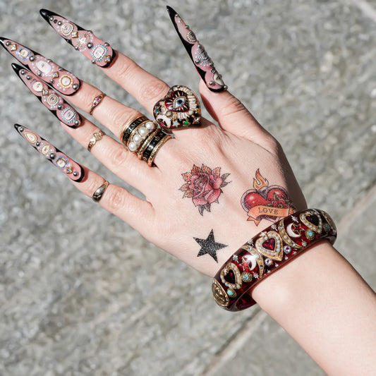 Mystic celestial heart bracelet – Red