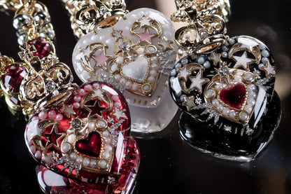 LOVE NECKLACE / HEART / BLACK
