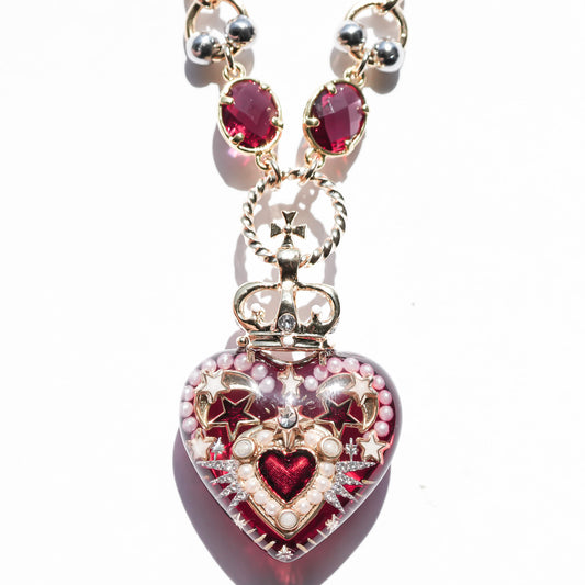 LOVE NECKLACE / HEART / RED