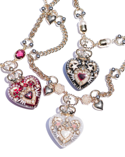 LOVE NECKLACE / HEART / BLACK