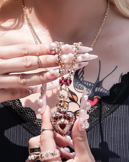 LOVE NECKLACE / HEART / RED