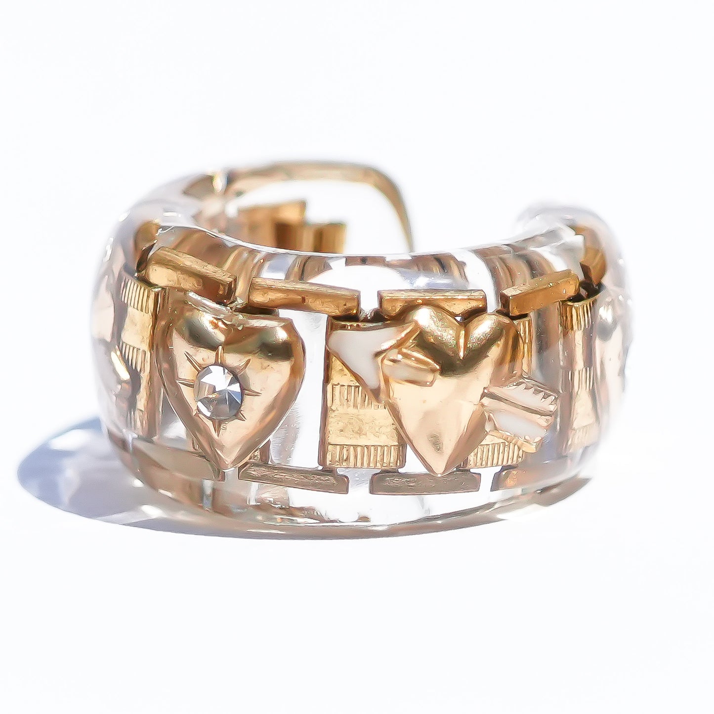 LOVE EARCUFF / ARROW HEART / GOLD