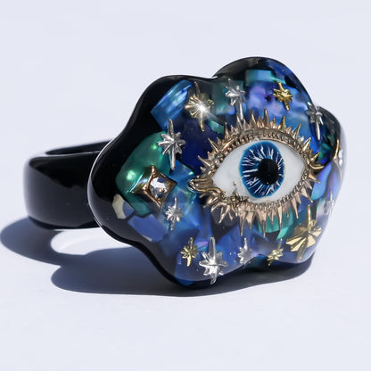 EYE RING / CROWD / AURORA OPAL / #11 