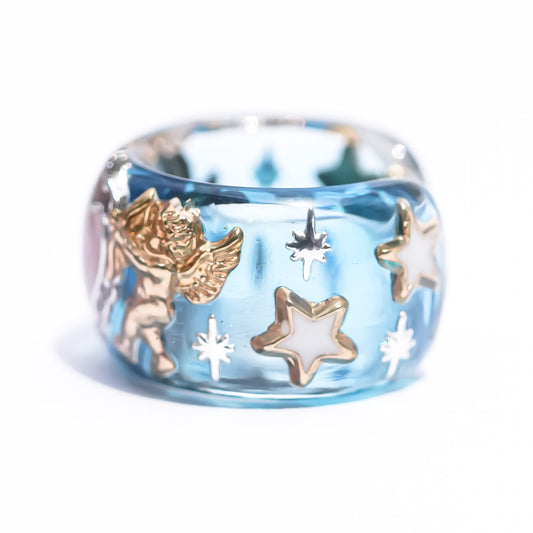 ANGEL EARCUFF / HEART / BLUE