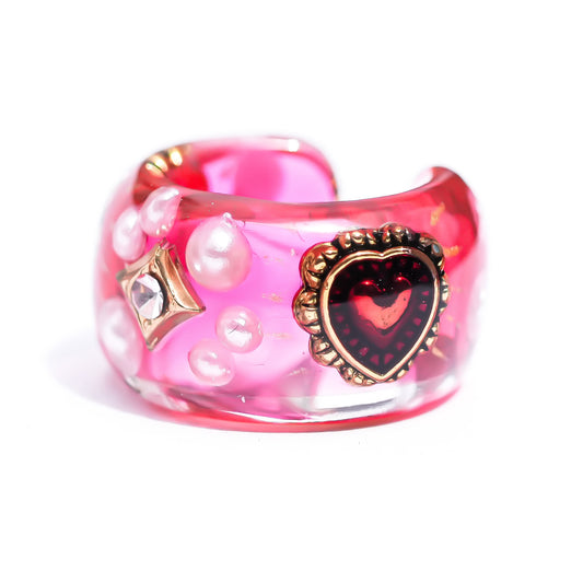 LOVE EARCUFF / HEART / PINK