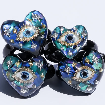 Sacred heart eye ring - blue / #11 #14 #15