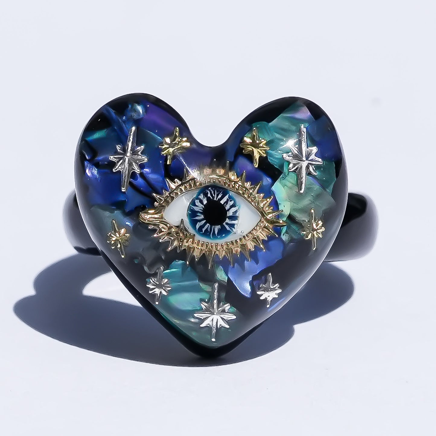 Sacred heart eye ring - blue / #11 #14 #15