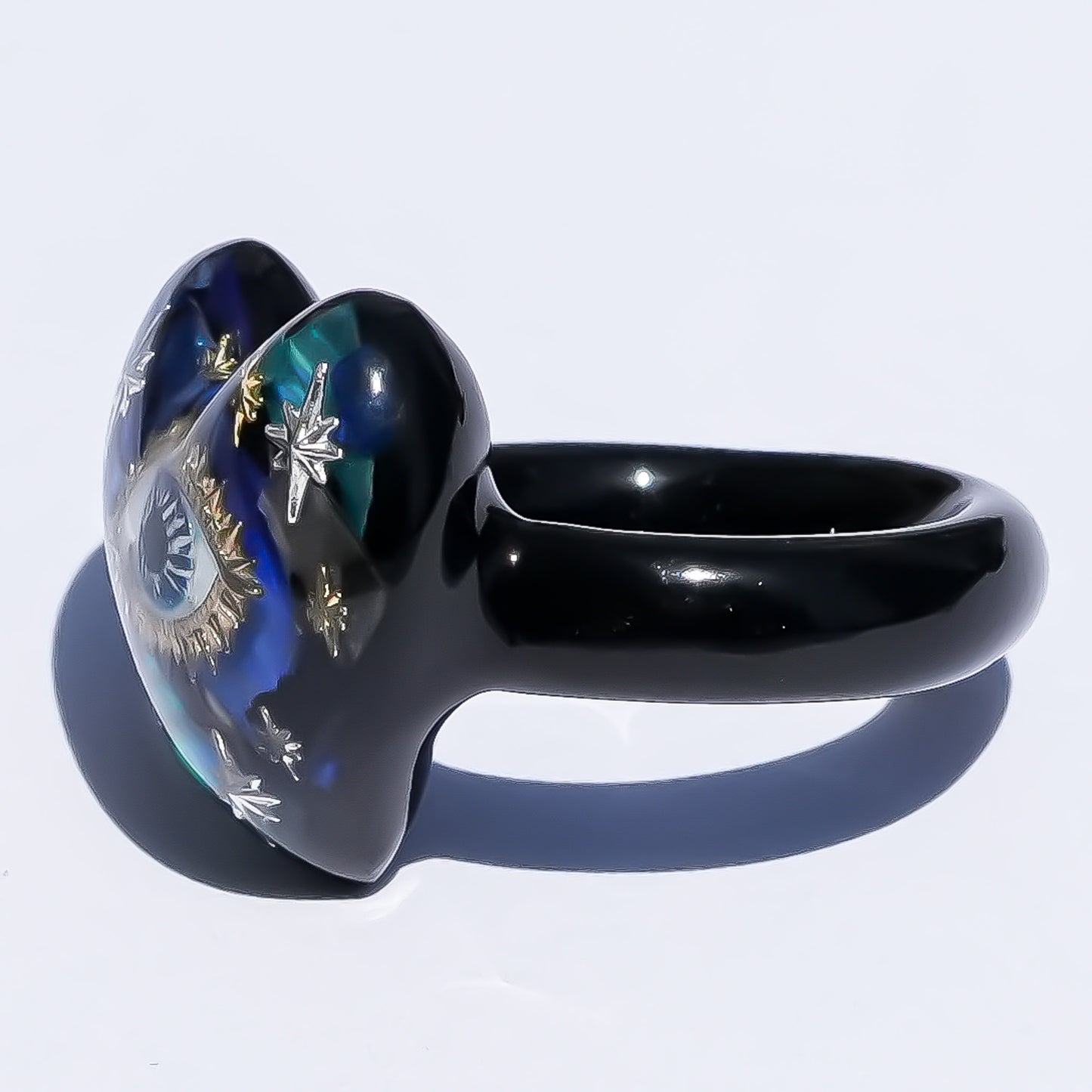 Sacred heart eye ring - blue / #11 #14 #15