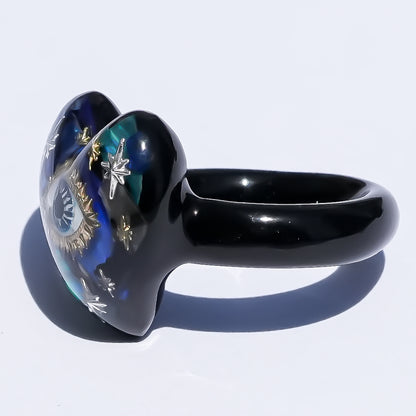 Sacred heart eye ring - blue / #11 #14 #15