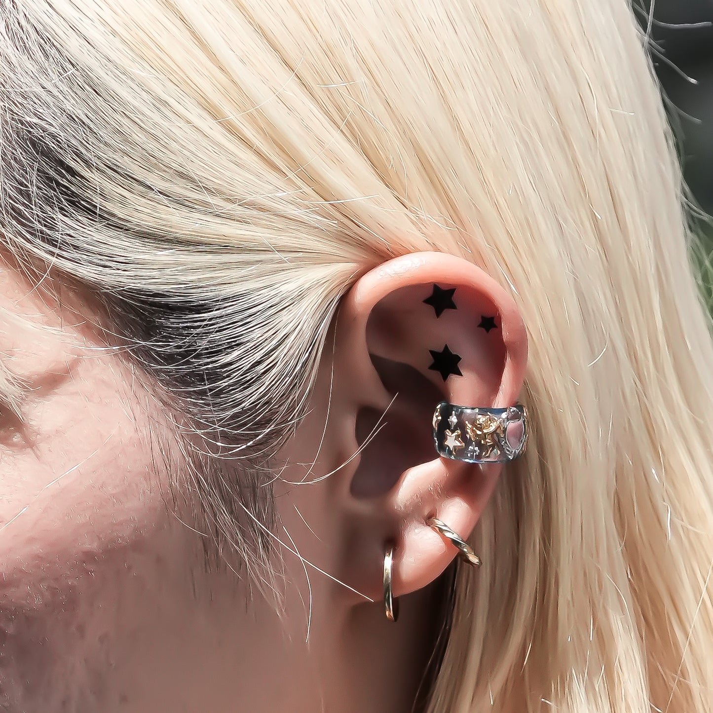 ANGEL EARCUFF / HEART / BLUE
