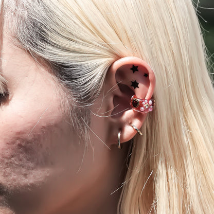 LOVE EARCUFF / HEART / PINK