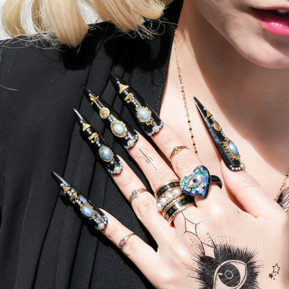 Sacred heart eye ring - blue / #11 #14 #15