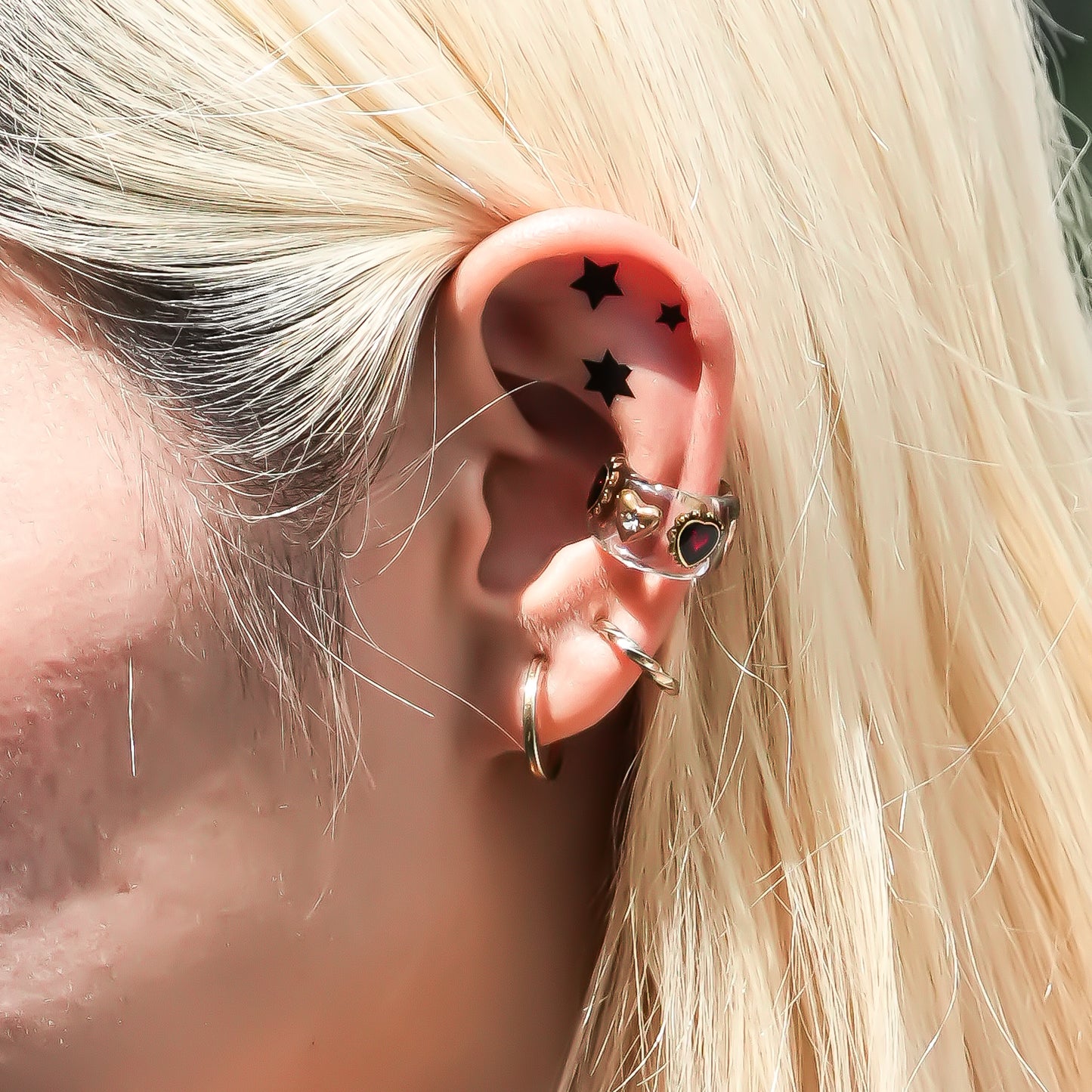 LOVE EARCUFF / HEART / CLEAR