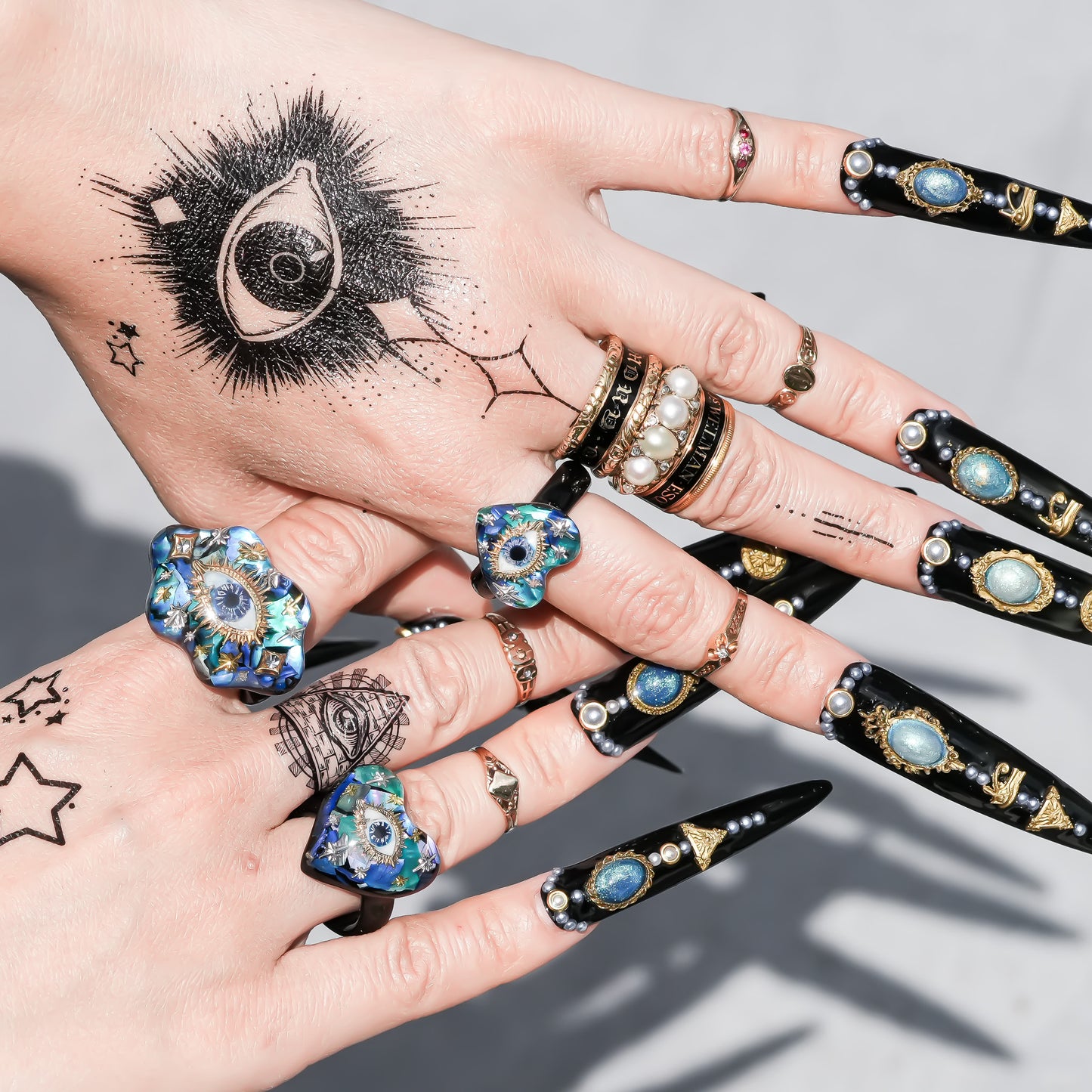 EYE RING / CROWD / AURORA OPAL / #11 
