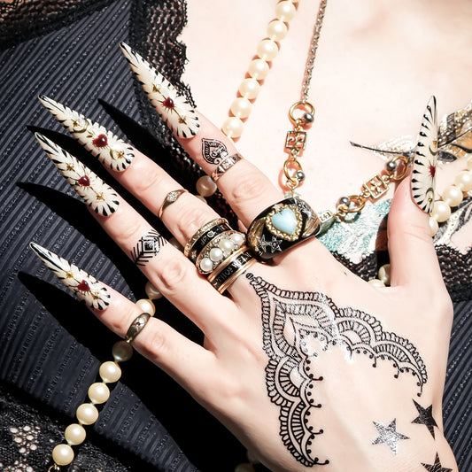 LOVE RING / HEART / WING / TURQUOISE / BLACK / #11