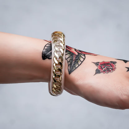 LOVE BRACELET / BABY / GOLD / SMOKY PINK